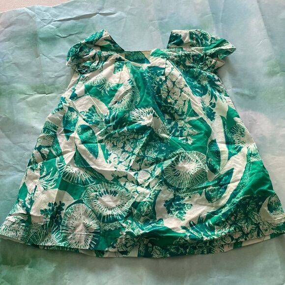 Gap green floral pattern dress. - Picture 1 of 4